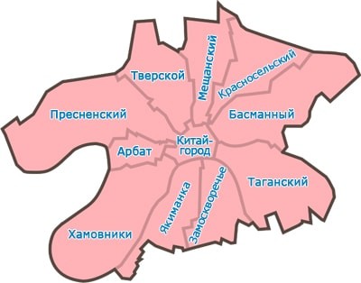 Районы ЦАО
